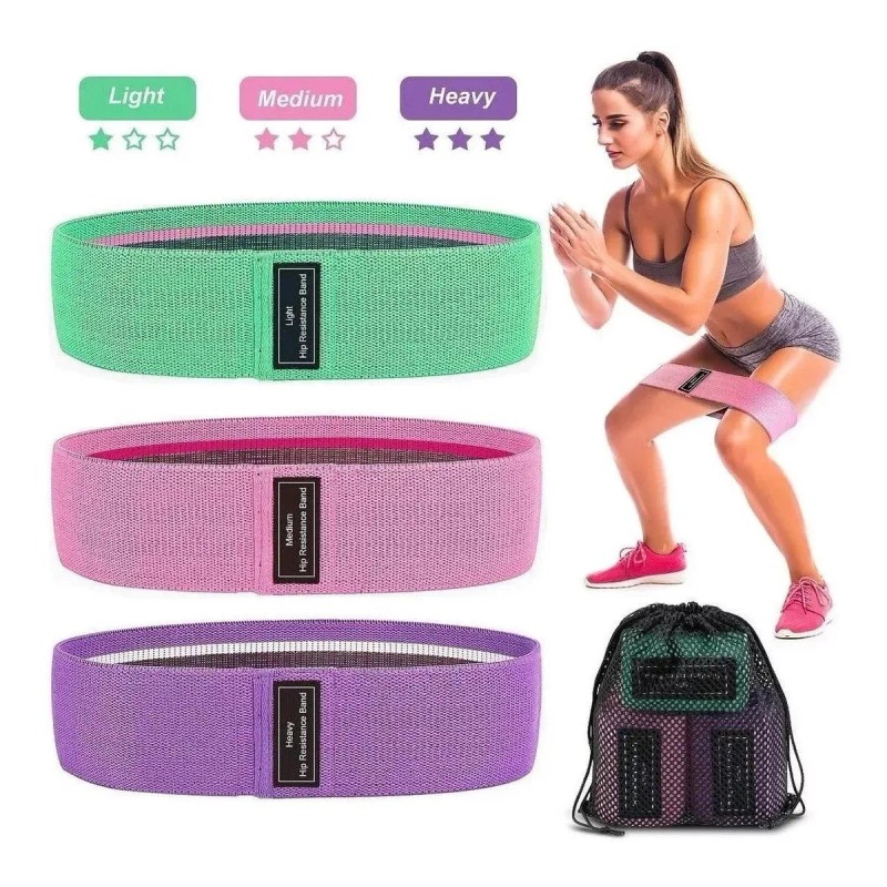 Misorel 3 Bandas Elásticas D Resistencia Para Ejercitar Fitness Gym