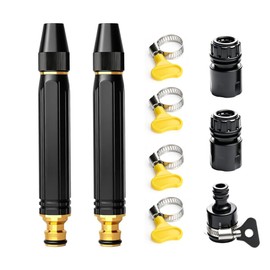 2026 New Jet Nozzle PowerWasher for Garden Hose, 2Pcs Garden Hose Nozzle High Pressure PowerfulCleaning Spray Evenly, High Pressure Hose Nozzle for Car Washing