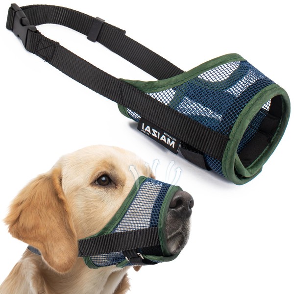 Coppthinktu Dog Muzzle, Soft Mesh Muzzle for Small Medium Large