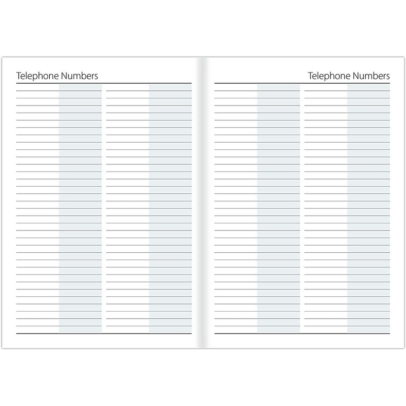 Orbitron 2025 A4 A5 A6 Day A Page Padded Hardback