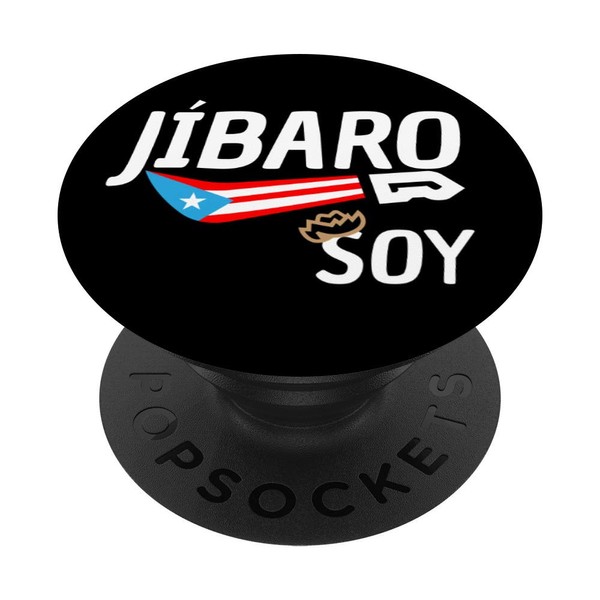 Jibaro Soy Puerto Rico Flag Machete Pava Boricua PopSockets PopGrip: