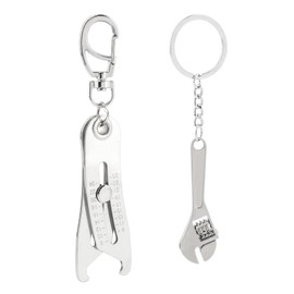 Pilarmuture Portable Precise Thread Size Checker Keychain,Precise Bolt Size Finder Keychain,Bolt Size and Thread Identifier Gauges,Verification Tool for Fast and Precise Measurement