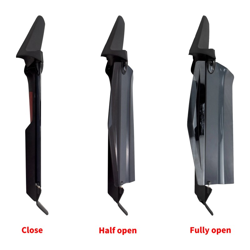 YHMTIVTU Adjustable Dark Smoke Air Deflectors Fits For Honda Gold