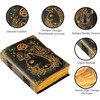 Grimoire journal Leather Print Caltic Cat journal Blank Spell book