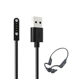 BOVUGAC 2 Pack for NANK Runner Diver2 Bone Conduction Headphones Charger, Magnetic Replacement Charging Cable Compatible with NANK Runner Diver2 Bone Conduction Headphones(Black)