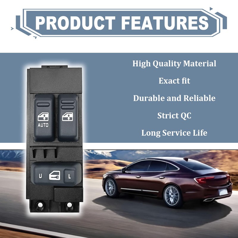 Icyhaws Master Power Window Switch Driver Side Compatible with GMC