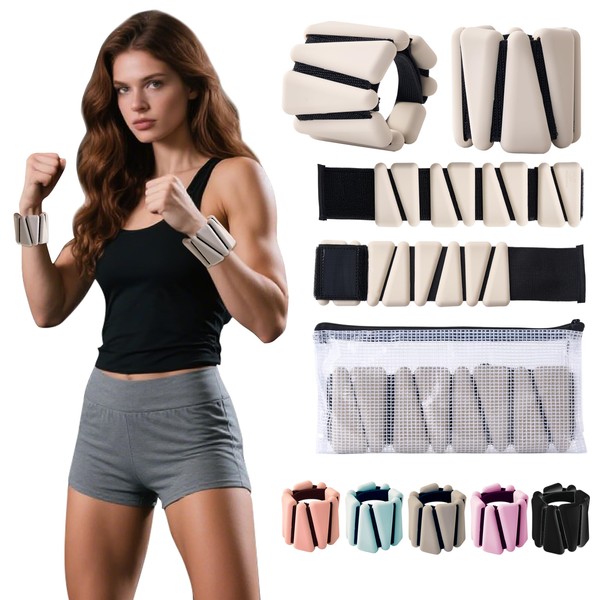 ChoiceCart Wrist and Ankle Weights for Women – Adjustable Silicone