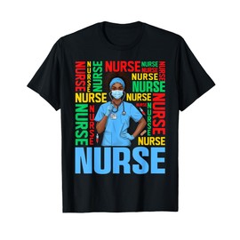 Womens Dy Black Nurse 2025 Costume Black History Month Gifts T-Shirt