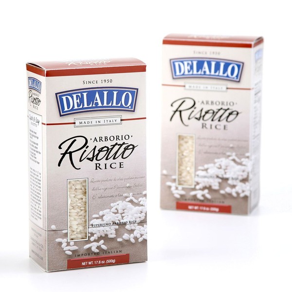 DeLallo Risotto Aborio Rice, 17.6-Ounce Units (Pack of 12)