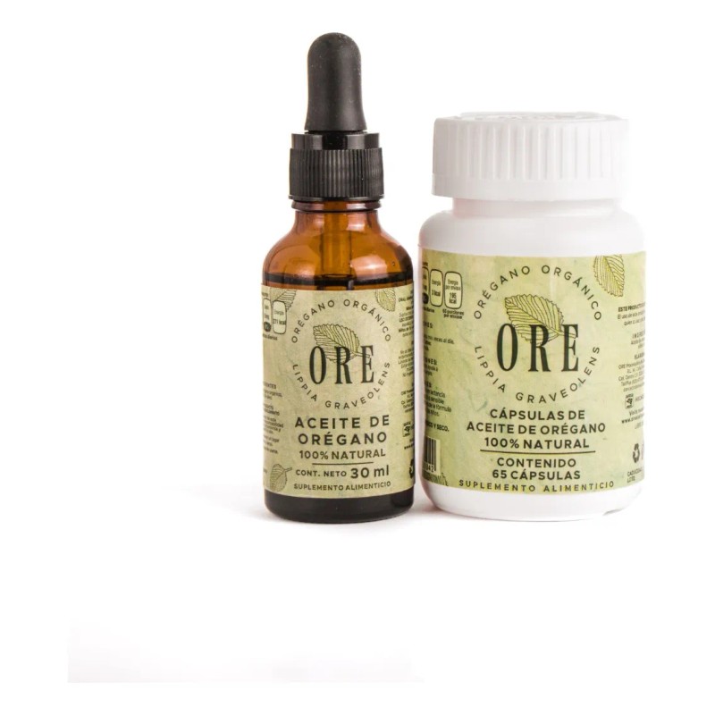 ORE Kit Aceite de Orégano 80% Carvacrol | Gotero 30