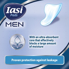 IASI IASI Men Medium Level 2, Einlagen für leichten männlichen Harnverlust, 10 Stück