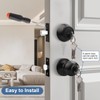 Knobonly Entry Door Knobs and Double Cylinder Deadbolt, Keyed Alike