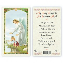 My Daily Prayer to My Guardian Angel Laminated Prayer Cards Pack of 25 English