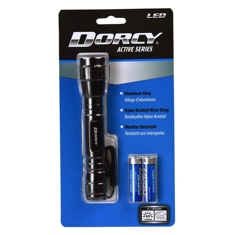 Dorcy 60 Lumen LED Personal Flashlight, 41-4016 , Black