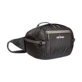Tatonka Bum Bag Hip Bag L (5 Litres) - Large Waist Bag with Zip Compartment, Elastic Side Pocket and One Front Pocket with Key Holder (Black)