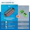 CGELE 6 Sets Terminal Blocks, 6Pcs 8/10/12 Positions 600V 15A