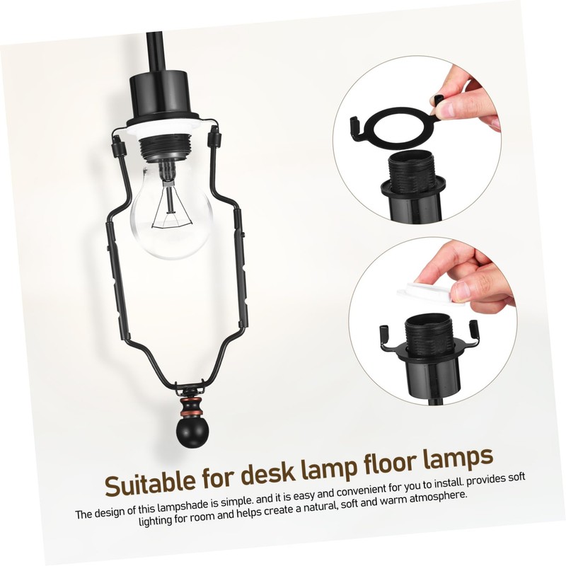 Operitacx 2 Piece Lampshade Holder Robust Lamps Harp for Table
