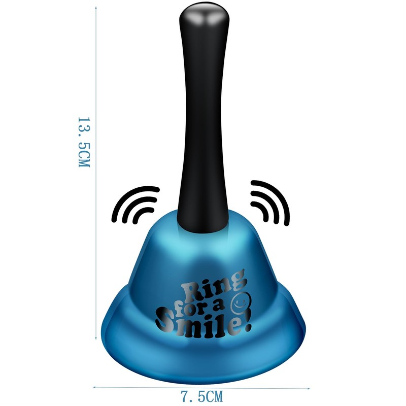 Acooruiteng Metal Hand Bell Funny Service Bell Durable Reception Bell