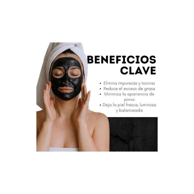 Carboné Detox Mascarilla Facial de Carbón Activado - Para una