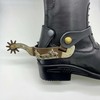 QualiTime Western Cowboy Spurs with Straps Set - Antique Solid