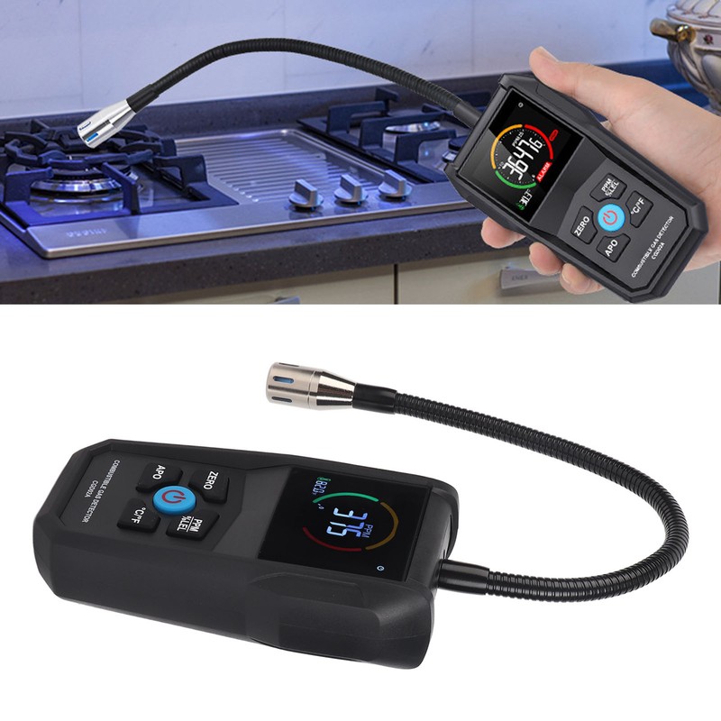 Combustible Gas Detector 50‑50000PPM LCD Display Screen Portable Gas Leak
