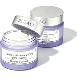 2PCS Crema para Cuello Reafirmante, Reduce Papada Hidratante Fórmula con colágeno que tensa y levanta la piel, atenúa arrugas del cuello y papada, apta para todo tipo de piel.