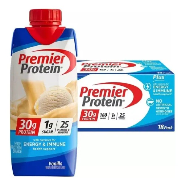 Malteada Con Proteína Premier Protein 18 Envases De 325 Ml