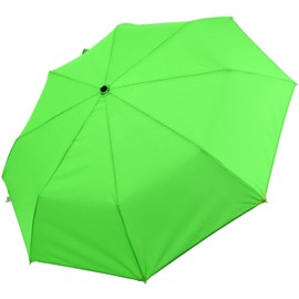 iX-brella Mini Ultra Light - Women's Pocket Umbrella with Large Roof - Extra Light, neon green, Pocket umbrella hand opener