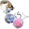 Pawsible Nyankoro Ball Cat Toy with Bell Yarn Balls, Pastel