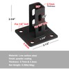 6 Pcs Black Floor Mount Base for 2020 T Slot