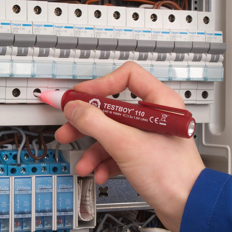 Comprobador de tensión sin contacto Testboy 110
