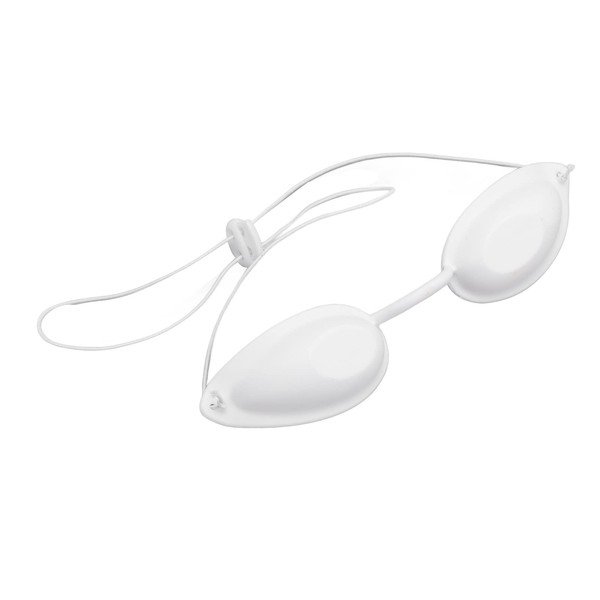 White Solarium Glasses TPU Sunbed Eye Protection Glasses for Salon Sunbathing Beauty Patient Protection