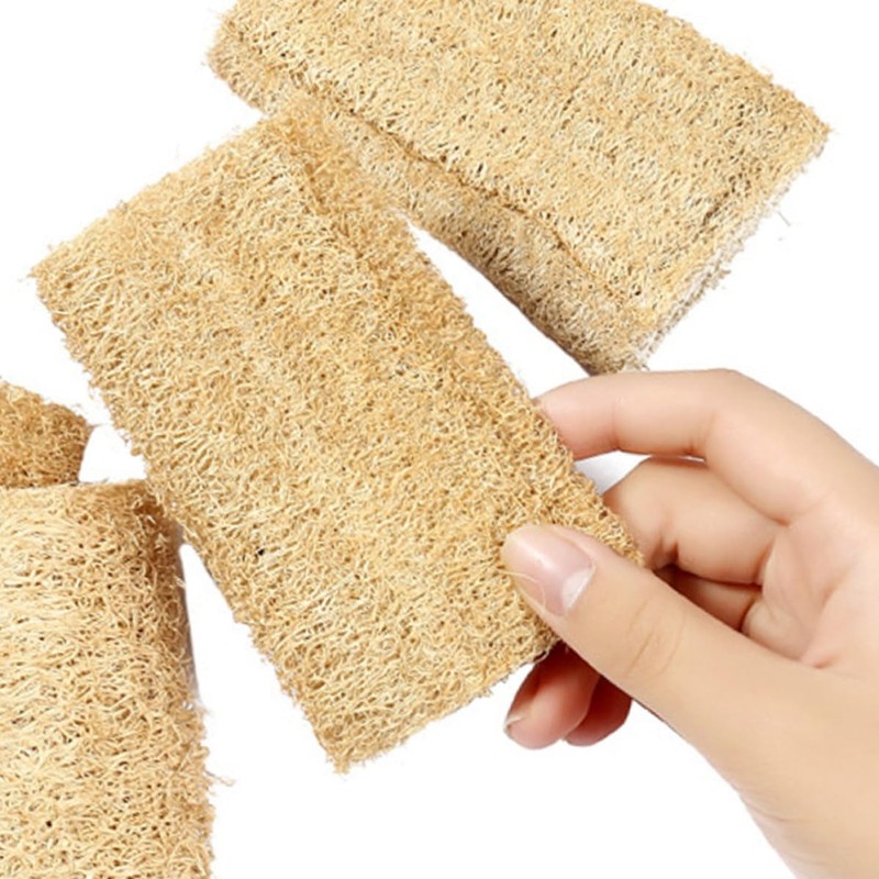 Esponjas de lufa natural Beatifufu – Pack 3 para lavar