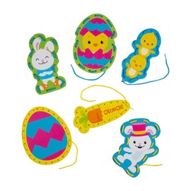 Fun Express Easter Lacing Cards - Educational - 24 Pieces