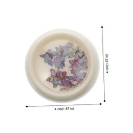 Mikinona 6 Pack 3D Butterfly Nail Art Sequins Fake Nail Pieces DIY Plastic Manicure Decor