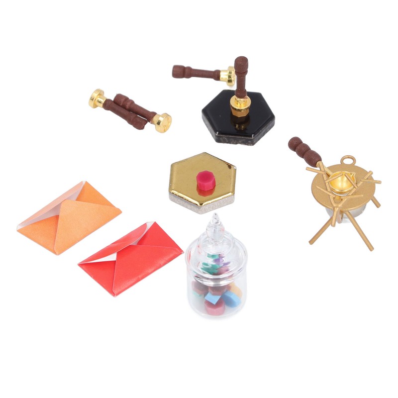 Dollhouse Wax Seal Stamp Multipurpose Innovative Simulation Exquisite Miniature Wax