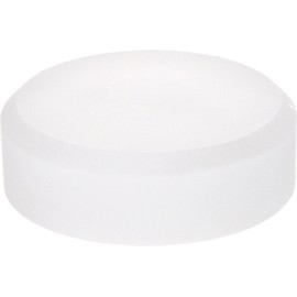Plymor Frosted Acrylic Beveled Round Display Base, 3" W x 3" D x 1" H