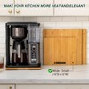 ANBOXIT Bamboo Appliance Slider, Sliding Tray for Coffee Maker, Kitchen