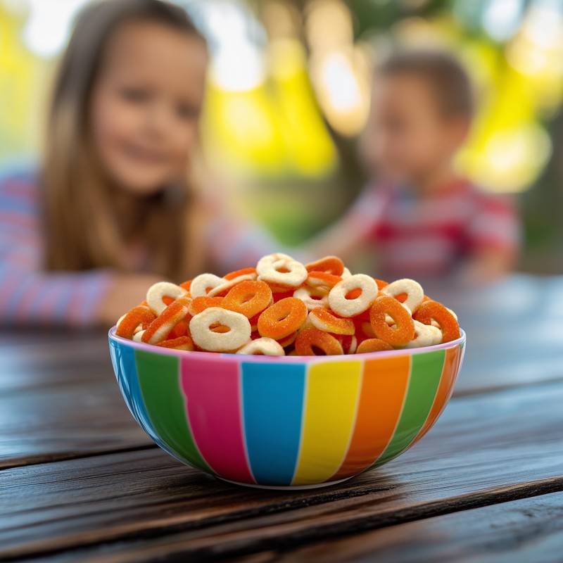 Peach Rings - 1 Pound Bag - Peach Gummy Candy