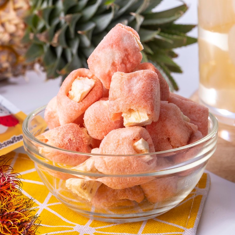 Thappy Fruit Freeze Dried Rambutan Stuffed with Pineapple Delight –