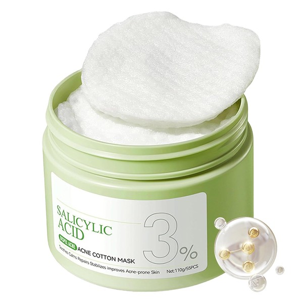 3% Salicylic Acid Face Pads - Exfoliating Face pads for