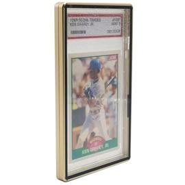 EVORETRO Magnetic Case for PSA Graded Cards – 2-Pack Aluminum Alloy Frame, 100% UV Protection, Anti-Scratch, Durable Display Holder (Gold)