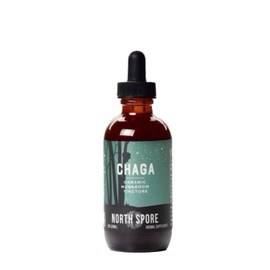 North Spore Chaga Mushroom Tincture | Energy & Wellness Boosting Supplement Drops | Adaptogenic Superfood | Dual Extract Organic Blend, 100% Fruiting Bodies | Non-GMO, Vegan - 2oz