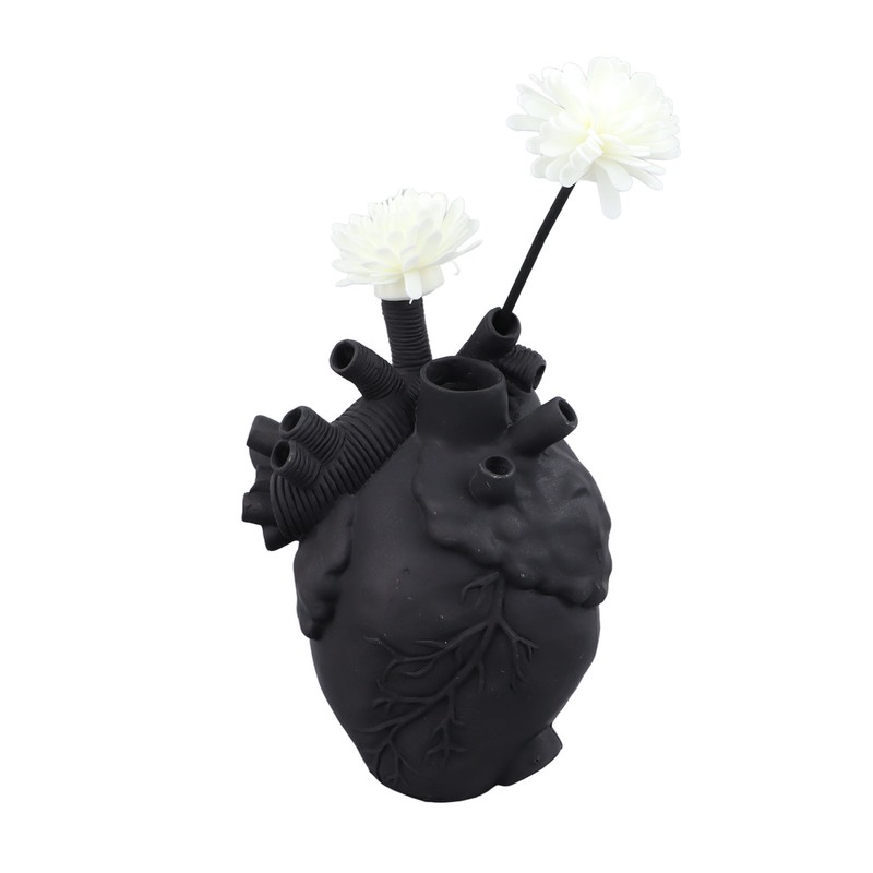Creative Anatomical Heart Vases Resin Sculpture Heart Shaped Art Flower