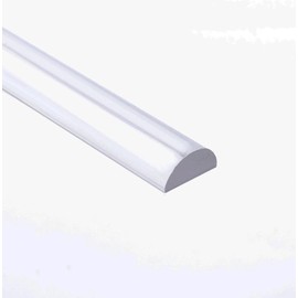 Dalrun Clear Acrylic Shower Threshold 1/2" X 1/4" (WxL), Transparent Shower Dam Shower Splash Guard 39" Long,Half Round,Peel and Stick