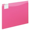 Kokuyo Clear Holder, 2 Pockets, Envelope Wide, A4 Side, Pink,