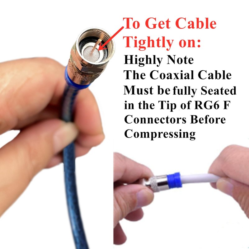 Gaobige Coax Cable Crimper Tool Kit, rg6 rg59 Coaxial Compression