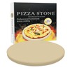 VIKEYHOME Round Pizza Stone, Heavy Duty Cordierite Pizza Grilling Stone,