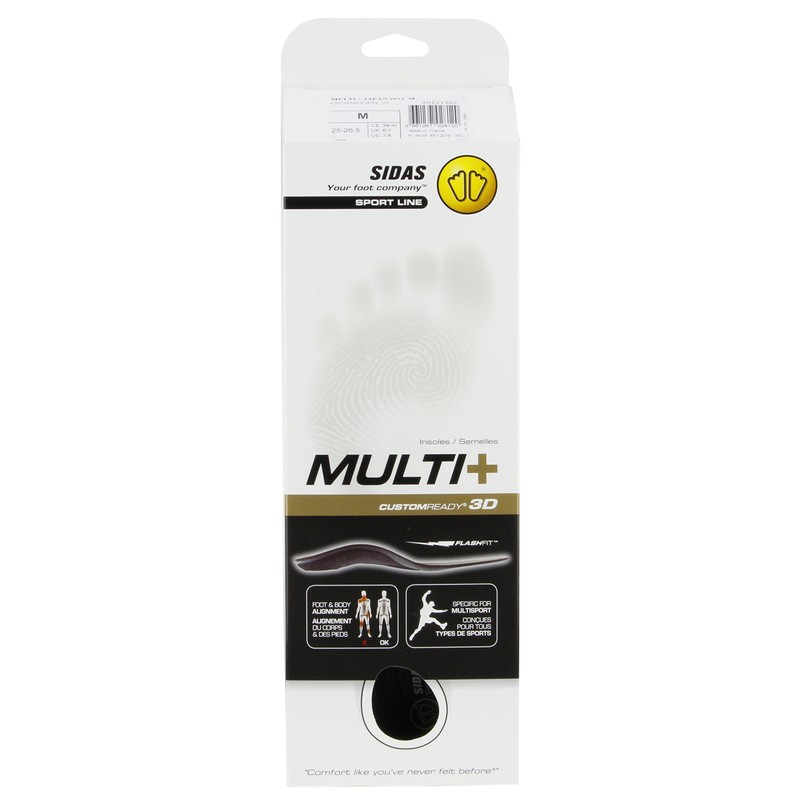 【Sidas】Sidas Insole All-Round Type Multi Plus M 20121262 Black M