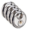 Pack of 4X Keyed Disc Padlock 4-Pack Heavy Duty Locks